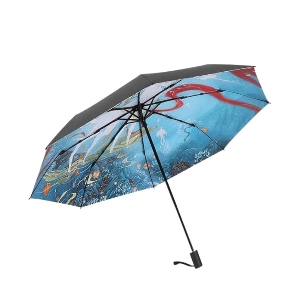 ZAEGO Umbrellas for Rain Umbrella Women's Sun and Rain Sun Umbrella Sunscreen UV Protection Sunshade Umbrellas for Rain Windproof (Color : Manual)