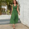 Crocodile Alligator Print Sleeveless Maxi Dresses Casual Beach Long Sundresses with Cross V Neck for Women Summer S view 4