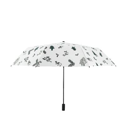 ZAEGO Umbrellas for Rain Women's Sunshade Folding Sun and Rain Sunscreen UV Protection Sun Umbrella Portable Travel Umbrella Umbrellas for Rain Windproof (Color : White)