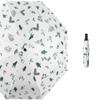 ZAEGO Umbrellas for Rain Women's Sunshade Folding Sun and Rain Sunscreen UV Protection Sun Umbrella Portable Travel Umbrella Umbrellas for Rain Windproof (Color : White) view 4