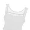 ACSUSS Kids Girls Ballet Dress High-Low Tutu Sleeveless Tank Leotard Lyrical Contemporary Modern Dance Costume White 8-10 Years view 4