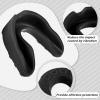 Frienda 50 Pcs Football Mouth Guards Bulk Youth Football Mouthpiece Sport Athletic Mouthguard Gum Teeth Guard for Hockey Karate Basketball Boxing Basketball Rugby(White, Black) view 4