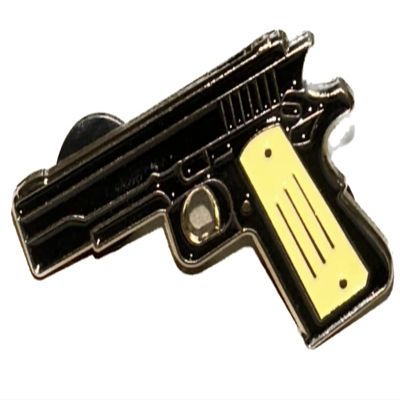 1911 Colt 45 Gun Pistola Gold Hat Pin