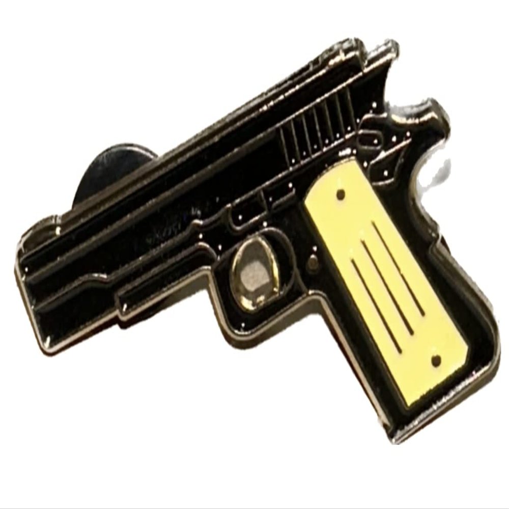 1911 Colt 45 Gun Pistola Gold Hat Pin