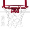 XXXYYY Mini Basketball Net Replacement 8 Loop [2 Pack], Small Replacement Net for Mini Basketball Hoop, for Indoor Door/Room Walls 8"-10.25" Hoop - White view 1