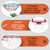 XXXYYY Mini Basketball Net Replacement 8 Loop [2 Pack], Small Replacement Net for Mini Basketball Hoop, for Indoor Door/Room Walls 8"-10.25" Hoop - White view 3