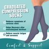 Laite Hebe Compression Socks for Women & Men Circulation(6 pairs)-Graduated Supports Socks for Running, Athletic Sports view 3