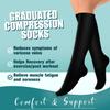 Laite Hebe Compression Socks for Women & Men Circulation(6 pairs)-Graduated Supports Socks for Running, Athletic Sports view 3