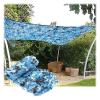 Sunshade Camouflage Netting, Sunscreen Camo Netting, For Camping Hunting Theme Party Decoration Swimming Pool, Reinforced Camouflage Net, Blue, Sun Shade Net For Outdoor Garden Pergola Patio Gazebo ( view 1