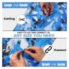 Sunshade Camouflage Netting, Sunscreen Camo Netting, For Camping Hunting Theme Party Decoration Swimming Pool, Reinforced Camouflage Net, Blue, Sun Shade Net For Outdoor Garden Pergola Patio Gazebo ( view 2