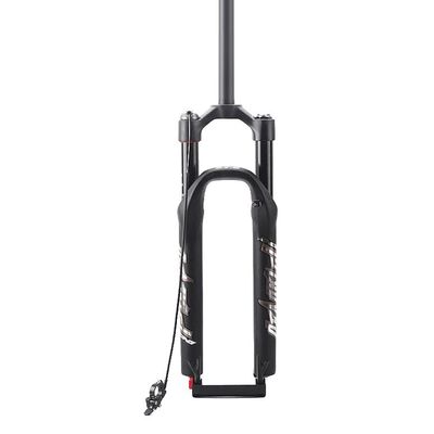 Magnesium Alloy Mountain Bike Front Fork Shock Absorber Air Fork 26 27.5 29 Inch With Damping Suspension Forks Threadless Steerer Straight Steerer ( Color : Silver Label Remote Lockout , Size : 29 )