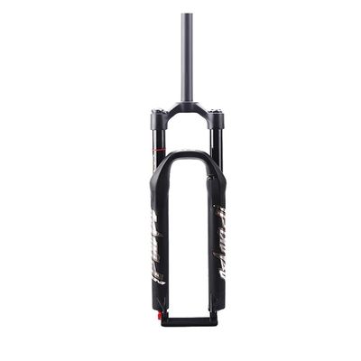 Magnesium Alloy Mountain Bike Front Fork Shock Absorber Air Fork 26 27.5 29 Inch With Damping Suspension Forks Threadless Steerer Straight Steerer ( Color : Silver Label Manual Lockout , Size : 27.5 )