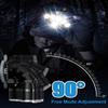 Rechargeable Headlamp, 8 LED Bright Headlamp with Red Light, IPX4 Waterproof USB Headlight, Head Lamp, 8 Modes for Outdoor Running Hunting Hiking Camping Gear view 3