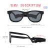COASION 2 Pack Bendable Flexible Polarized Newborn Baby Sunglasses with Strap for Infant Boys Girls Age 0-12 Months (Matte Black/Gray+Brown/Orange Mirror) view 4