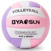 BYAOSUN Soft Official Volleyball for Indoor Outdoor Beach, Size 5 Training Volleyball for Beginner Teenager Adult view 1