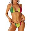 TAIZIYEAH Women Two Piece Swimsuit Senegal Flag Sexy Push Up Bikini Swimming Costume Bikini Set S view 1