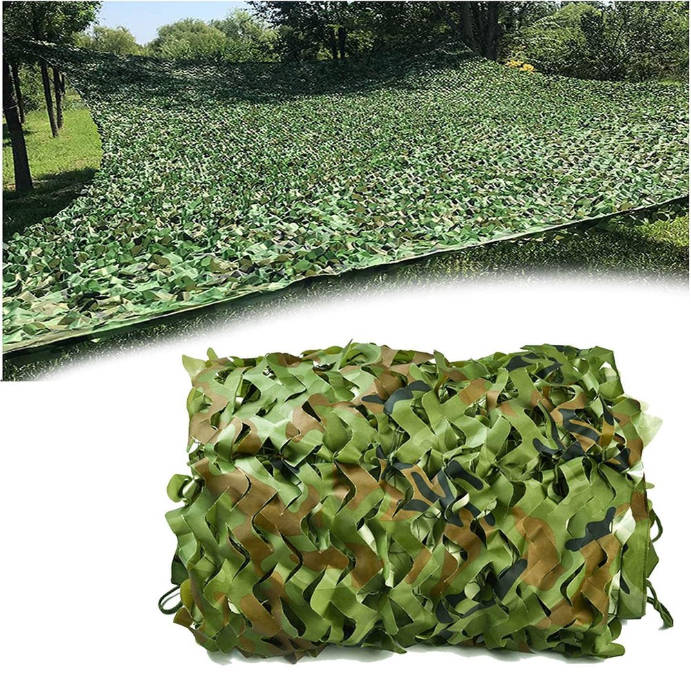 CANEVE Camo Netting,Camouflage Net Bulk Roll 2x3m Oxford Cloth Lightweight Durable for Army Decoration Hunting Blind Sunshade Sunscreen Shooting Theme Party Camping Outdoor CS Competition(Size:4mX7m)
