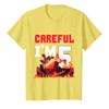 5th Birthday Volcano Careful Lava Party Volcanic Eruption T-Shirt view 1