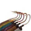 FISHSCALE GAFF Co. Calcutta Bamboo Fish Gaff w/Turkshead Sailor Knots in 3',4',5',6' (Shaka Stick Teal/White/Black with Smoked Steel Hook, 3ft (91cm)) view 3