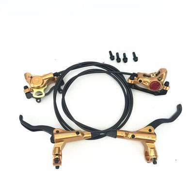 Zoom HB-875 Oil Brake Bicycle Disc Brake Set Mountain Bike Accessories Hydraulic Brake Bicycle CalipersFront & Rear 800mm/1400mm  (Golden)