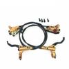 Zoom HB-875 Oil Brake Bicycle Disc Brake Set Mountain Bike Accessories Hydraulic Brake Bicycle CalipersFront & Rear 800mm/1400mm  (Golden) view 1