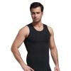 Ouruikia Men's Compression Shirt Slimming Undershirt for Men's Shapewear Bamboo Rayon Body Shaper Tank Top Tummy Control Vest Black XXL view 1