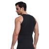 Ouruikia Men's Compression Shirt Slimming Undershirt for Men's Shapewear Bamboo Rayon Body Shaper Tank Top Tummy Control Vest Black XXL view 2