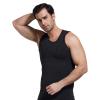 Ouruikia Men's Compression Shirt Slimming Undershirt for Men's Shapewear Bamboo Rayon Body Shaper Tank Top Tummy Control Vest Black XXL view 3
