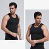 Ouruikia Men's Compression Shirt Slimming Undershirt for Men's Shapewear Bamboo Rayon Body Shaper Tank Top Tummy Control Vest Black XXL view 4
