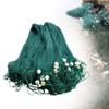 Green Fishing Gill Nets, Hand Made Beach Seine Drag Nets Fishing Equipment Trammel Net with Floats for Seining Minnows and Shiners (6.5x33ft) view 1