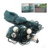 Green Fishing Gill Nets, Hand Made Beach Seine Drag Nets Fishing Equipment Trammel Net with Floats for Seining Minnows and Shiners (6.5x33ft) view 4