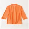 SHENHE Women's Sheer Button Up Long Sleeve Beach Kimono Cover Up Shirt Sun Dresses Orange XS view 3