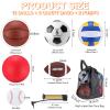 Deekin 12 Pcs Assorted Sport Ball Set for Youth Adult Official Size Basketball Football Volleyball Soccer Baseball Playground Ball with Bag and Pump Gifts Back to School(Classic,Adult Youth) view 2