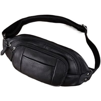 RMENST Fanny Packs for Women Men, Waist Pack with Adjustable Strap, Leather Waist Pack for Outdoors/Traveling/Running/Hiking/Cycling