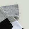 BOIBOKOKO Toddler Baby Boy Summer Clothes Contrast Color Short Sleeve Shirt Top Shorts Casual Baby Boy Shorts Set (Light Gray, 12-18 Months) view 4