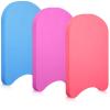 3 Pcs EVA Foam Swimming Kickboard Water Pool Training Swimming Aid Swim Board with Non Slip Edges for Adults Kids Beginner Swimmers Float Exercise Equipment, 3 Colors (Pink, Red, Light Blue)