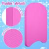 3 Pcs EVA Foam Swimming Kickboard Water Pool Training Swimming Aid Swim Board with Non Slip Edges for Adults Kids Beginner Swimmers Float Exercise Equipment, 3 Colors (Pink, Red, Light Blue) view 3