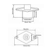 Marine Drain Plug Stainless Steel Boat Drain Plug Kit Oval Garboard Transom Boat Plug with Waterproof Seal Ring for 1 1/4In Diameter Hole view 3