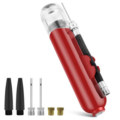 BROTOU Ball Pump, Dual Action Inflate Air Pump with 3 Needles and 2 Nozzles for Soccer Ball, Basketball, Volleyball, Balloons, Bikes