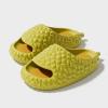 CEINOM Funny Durian Slippers for Women Quick Drying Bathroom Gym Slippers Soft Sole Open Toe House Slides for Women Men (13,Yellow,14) view 2