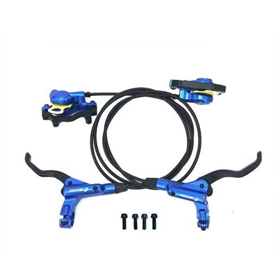 Zoom HB-875 Oil Brake Bicycle Disc Brake Set Mountain Bike Accessories Hydraulic Brake Bicycle CalipersFront & Rear 800mm/1400mm  (Blue)
