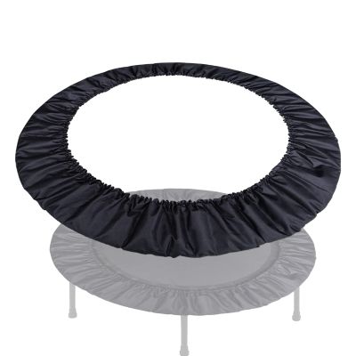 Mini Trampoline Mat Replacement for Adults Fitness, Exercise Trampoline Spring Cover, 800D 3 Layer Oxford Cloth Trampoline Padding Replacement, Shock Absorbent &Tear-Resistant ,Black,122cm 48inch