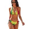 TAIZIYEAH Women Two Piece Swimsuit Senegal Flag Sexy Push Up Bikini Swimming Costume Bikini Set 2XL view 1