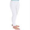 JEATHA Youth Girls' Athletic Dance Leggings Kids Solid Compression Pants Running Active Yoga Tights White 8 Years view 2