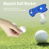 Mile High Life 4 Pieces Golf Divot Repair Tool w Magnetic Golf Ball Marker | All Metal Foldable Divot Tool w Pop-up Button | Golf Club Holder | Golf Accessories for Men (2 Black,2 Blue) view 3