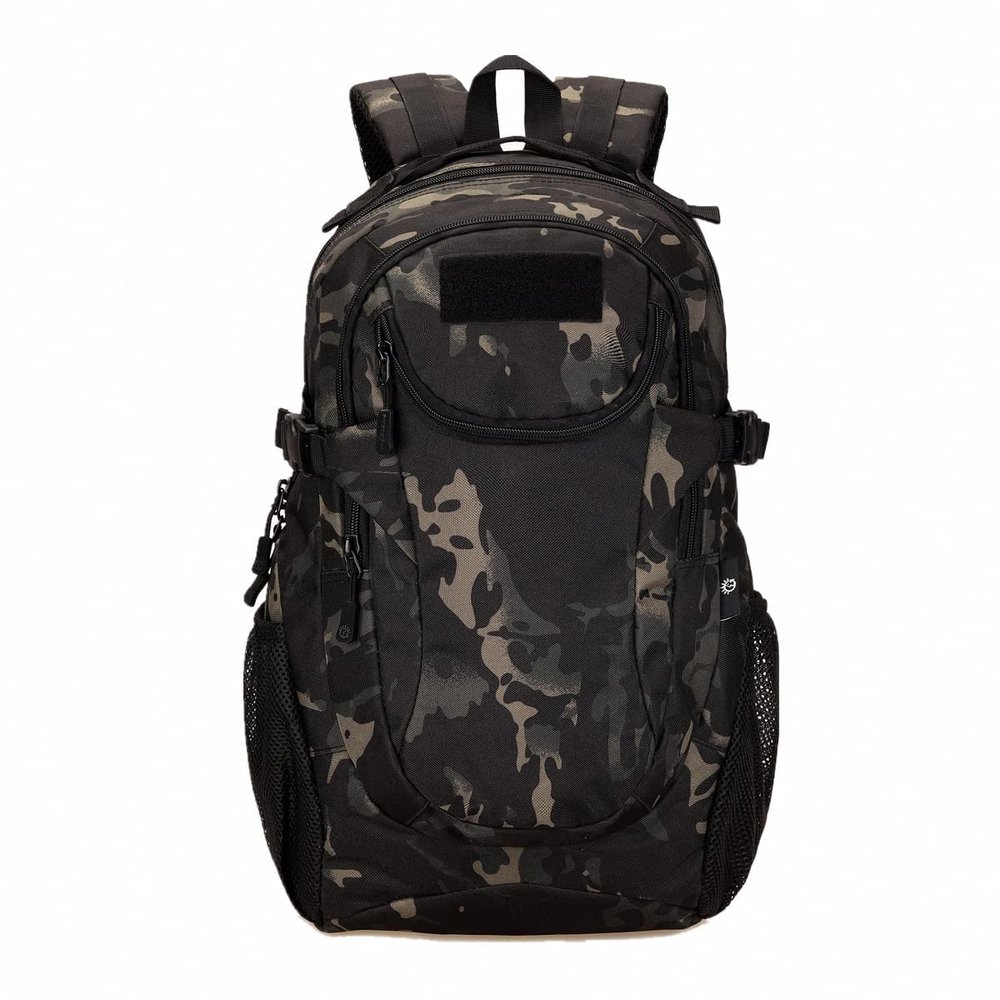 UNISTRENGH 25L Backpack Military Tactical Daypack Water-resistance Assault Gear Rucksack for Hunting Trekking Travelling (Black scorpion Camo)