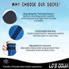 Lo's Douia Neoprene Socks 3mm Diving Socks Wetsuit Socks Thermal Anti-Slip Water Booties for Water Sports (Blue, M) view 2