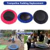 Mini Trampoline Spring Cover for Adults Fitness, Exercise Trampoline Mat Replacement for Adults, 800D 3 Layer Thickened Tear-Resistant Oxford Cloth Trampoline Parts Replacement Pad,Blue,114cm 45inch view 2