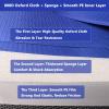 Mini Trampoline Spring Cover for Adults Fitness, Exercise Trampoline Mat Replacement for Adults, 800D 3 Layer Thickened Tear-Resistant Oxford Cloth Trampoline Parts Replacement Pad,Blue,114cm 45inch view 4