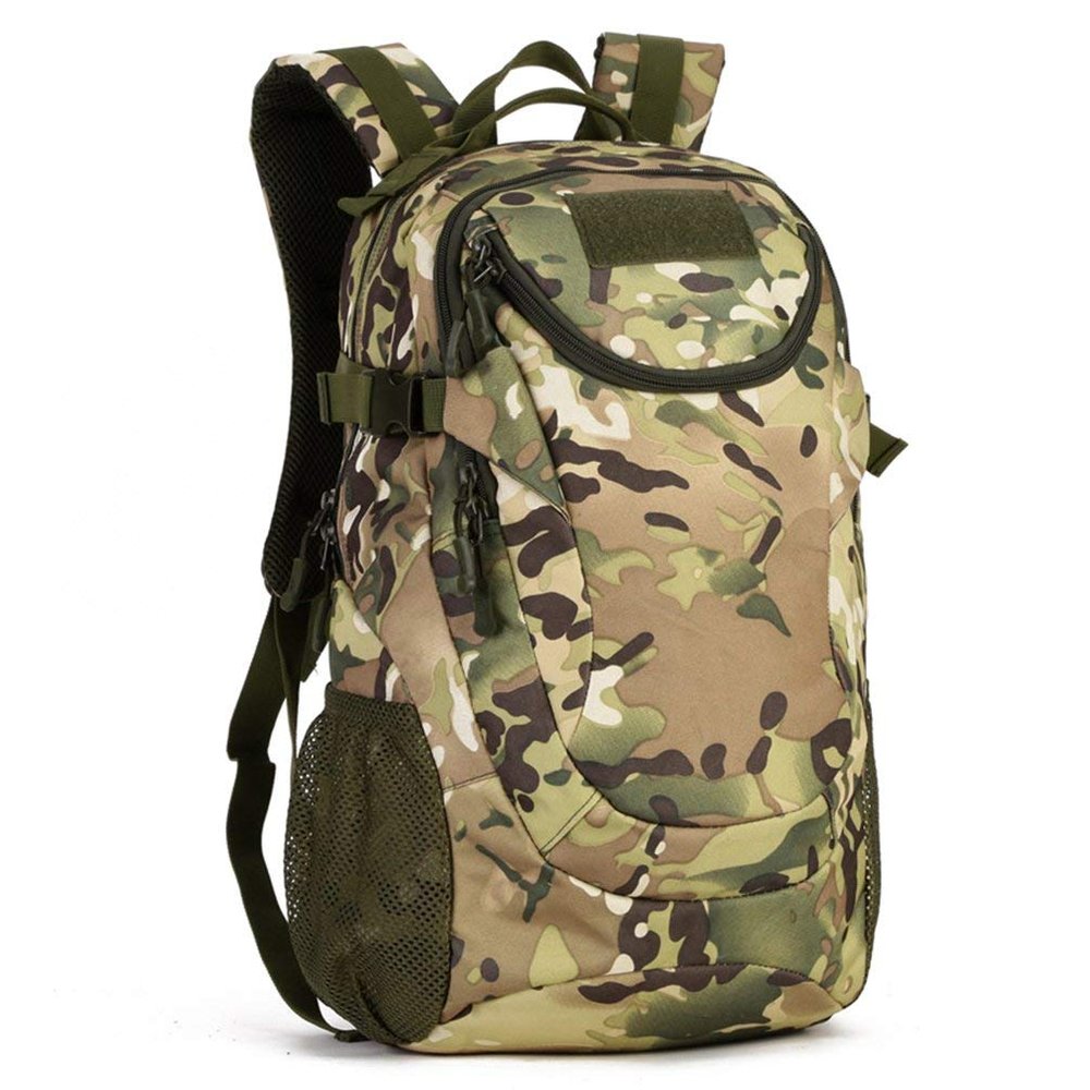 UNISTRENGH 25L Backpack Military Tactical Daypack Water-resistance Assault Gear Rucksack for Hunting Trekking Travelling (CP Camo)